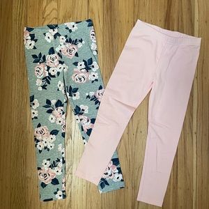 Floral Carnation Pink Leggings